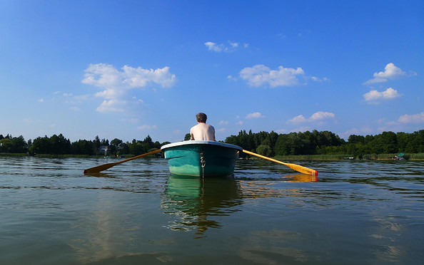 Boot auf dem Schweriner See, Foto: Tourismusverband Dahme-Seenland e.V. / Juliane Frank