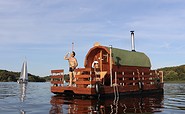 Saunafloß auf dem Werbellinsee, Foto: Dirk Engelhardt