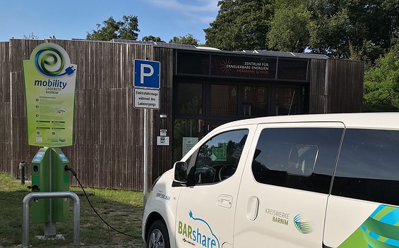 Charging Station at the forest solar home Eberswalde
