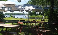 Kuddels Gastwirtschaft -Plätze am Fluss Foto: Petra Widdig