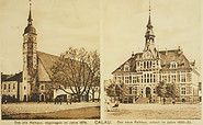Historische Ansichten des Calauer Rathauses, Grafik: Archiv / Stadt Calau