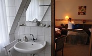 Blick in einem Zimmer, Foto: Hotel 4 Hufen