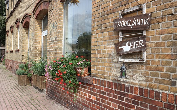 Historic Brick Building in a Natural Garden
