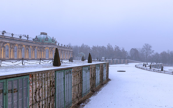 Sanssouci Palace in Winter, Photo: PMSG/ André Stiebitz