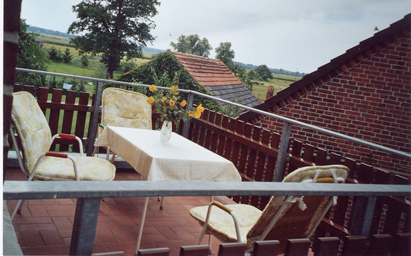 Terrase von der Ferienwohnung 2