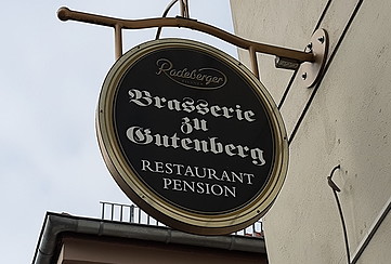 Restaurant "Brasserie zu Gutenberg"