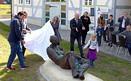 Enthüllung der &quot;Flussgöttin Finow&quot; am Museum Eberswalde, Foto: Gudrun Sailer