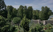 Blick auf die Stadtmauer und den Schlosspark, Fewo Ronja und Fewo Karlsson