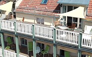 Drohnenfoto auf die Loggia unseres Hauses