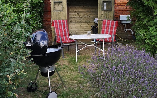 Grillecke für Gäste Haus Koppelblick