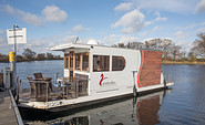 Waterhus Hausboot Comfort - Außenansicht, Foto: Maik Stellmacher, Lizenz: Maik Stellmacher