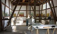 Atelier Sybille Eckhorn - Ausstellungsraum Scheune, Foto: S. Eckhorn, Foto: S. Eckhorn, Lizenz: S. Eckhorn