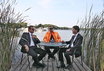 Die Gebrueder Ginnn am Schwielowsee, Foto: Foto: Karsten Ritter-Lang