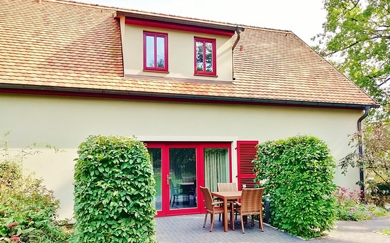 Ferienwohnung Rose mit Terrasse, Foto: Ulrike Haselbauer, Foto: Ulrike Haselbauer, Lizenz: Tourismusverband Lausitzer Seenland e.V.