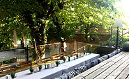 Gasthof zum Grünen Baum Terrassee im Biergarten , Foto: Ulrike Hesse, Lizenz: Gasthof zum grünen Baum