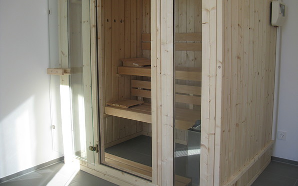 Sauna im Ferienhaus , Foto: Clemens Bulau , Lizenz: Clemens Bulau