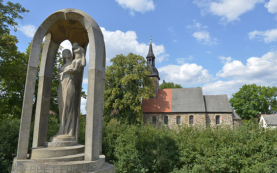 Radfahrerkirche in Steckby, Foto: Heiko Rebsch, Lizenz: Landeskirche Anhalts