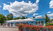 Blick auf die Sommerterrasse, Foto: Sepia Restaurant Am Grimnitzsee, Lizenz: Sepia Restaurant Am Grimnitzsee