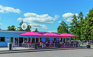 Blick auf die Sommerterrasse, Foto: Sepia Restaurant am Grimnitzsee, Lizenz: Sepia Restaurant am Grimnitzsee