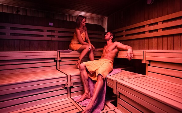 Relax in the organic sauna of the Fläming-Therme Luckenwalde, Foto: Fläming-Therme Luckenwalde , Lizenz: Fläming-Therme Luckenwalde