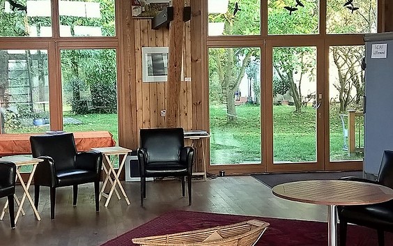 Der Seminarraum Atrium mit Blick zum Hof , Foto: Dr. Grigori Katsakoulis