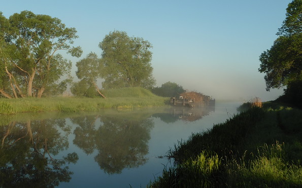 Finowkanal im Nebel, Foto: Triangel Camping, Lizenz: Triangel Camping