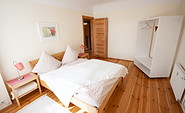 Schlafzimmer in der Ferienwohnung Fläming, Foto: Juergen Pittorf