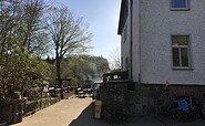 Eingang Biergarten Kolbatzer Mühle, Foto: Anet Hoppe