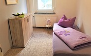 Schlafzimmer mit Einzelbett, Foto:  Frau Krupper