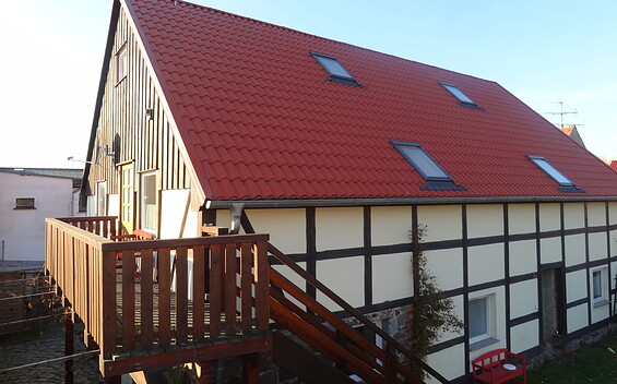 Hausansicht der Ferienwohnungen Weiß in Friedrichswalde, Foto: Hans-Dieter Weiß, Lizenz: Hans-Dieter Weiß
