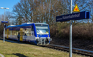 NEB am Kaiserbahnhof Joachimsthal, Foto:  Amt Joachimsthal (Schorfheide), Lizenz:  Amt Joachimsthal (Schorfheide)