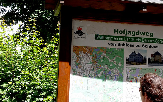 Infotafel am Löptener Dreieck, Foto: Petra Förster, Lizenz: Tourismusverband Dahme-Seenland e.V.