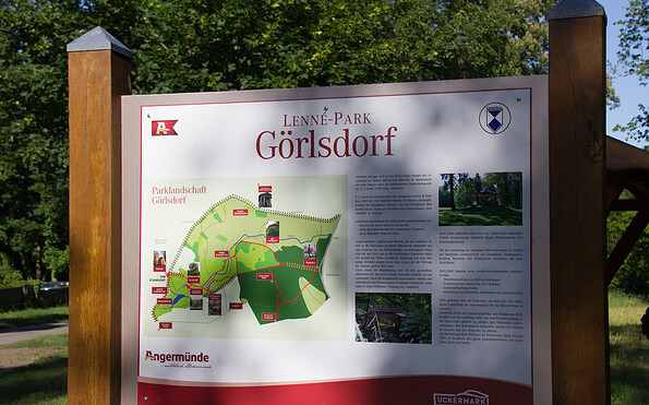 Infotafel Lenné-Park Görlsdorf, Foto: Alena Lampe