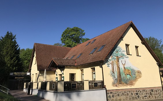 Waldgaststätte Kleine Heide Außenansicht , Foto: Anet Hoppe