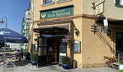 Restaurant Zum Schwan Eingang Prenzlau, Foto: Alena Lampe
