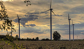 Windkraftanlagen in der Lausitz, Foto: Peter Becker, Lizenz: REG Vetschau mbH
