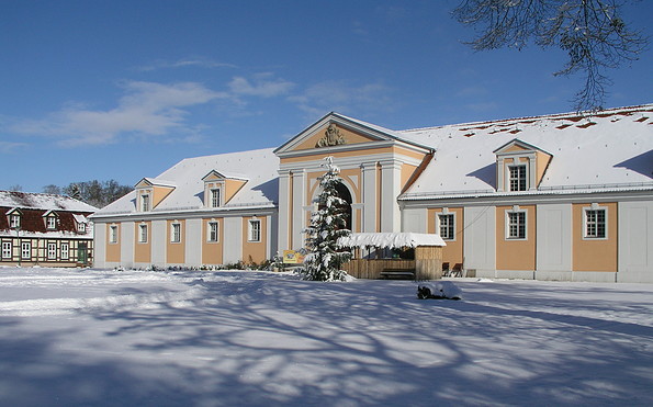 Marstall Boitzenburg im Winter, Foto: Anet Hoppe