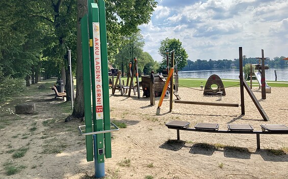 Charging station at the port of Bad Saarow, Foto: Laura Beister, Lizenz: Seenland Oder-Spree