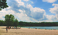 Badestrand am Großsee im Sommer, Foto: N. Mucha, Lizenz: Amt Peitz