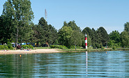Blick zum Strand, Foto: H.P. Berwig 2019, Lizenz: ZV Erholungsgebiet Halbendorfer See