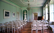 Schloss Wolfshagen, Gartensaal, Foto: B. v. Barsewisch, Lizenz: Tourismusverband Prignitz e.V.