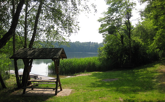 Röddelin,  Badestelle am Großen Mahlgastsee, bathing lake