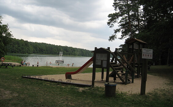 Badestelle am Großen Warthesee, Foto: Anet Hoppe