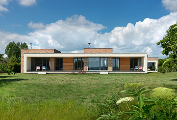 Terrassen der Ferienwohnungen Steingelb und Sandblau, Foto: Bernd Borchardt, Lizenz: Gut Fergitz Ferdinand Hohenzollern