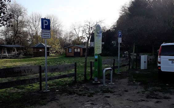Charging station directly on the river Oder