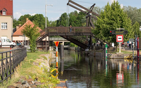 Storkow lock with a wooden drawbridge, Foto: Florian Läufer, Lizenz: Seenland Oder-Spree