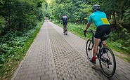 Radfahren auf der Oberbarniner Feldsteinroute, Foto: Christoph Creutzburg, Lizenz: Seenland Oder-Spree