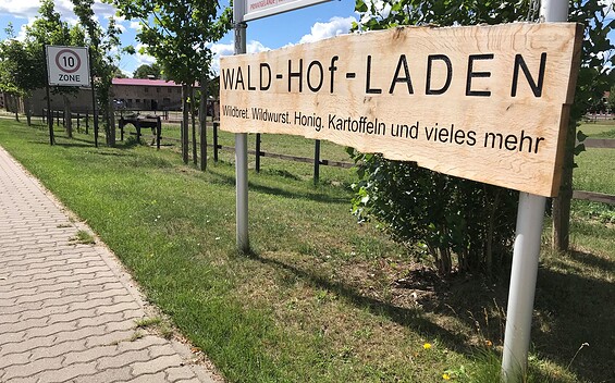 Wald Hof Laden Zufahrt, Foto: Anet Hoppe