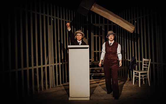 aus der Inszenierung „Sacco und Vanzetti“ , Foto: Theater Comédie Soleil, Lizenz: Theater Comédie Soleil