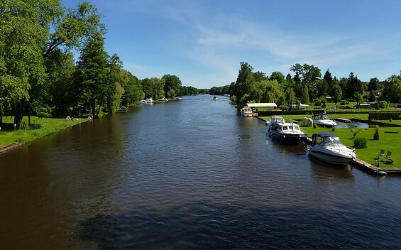 Blick auf die Dahme in Prieros, Foto: Petra Förster, Lizenz: Tourismusverband Dahme-Seenland e.V.